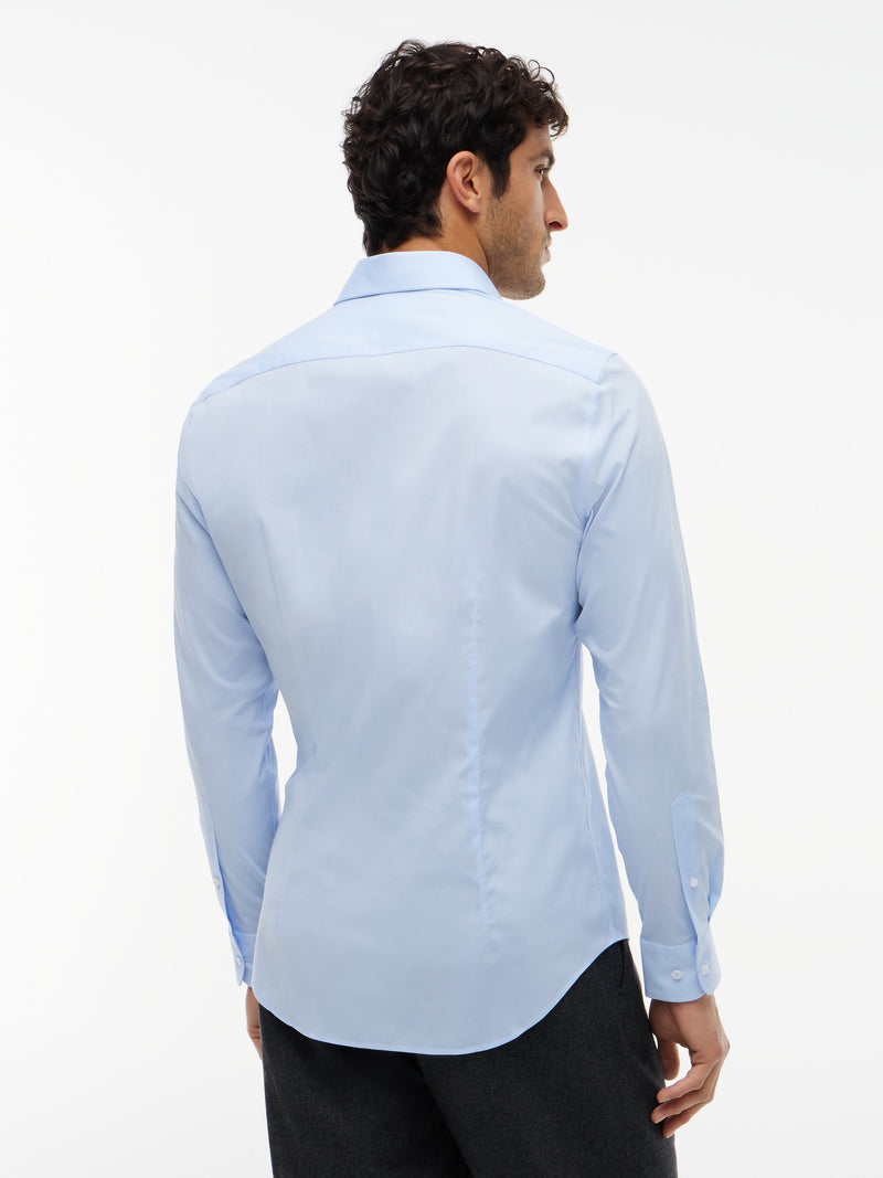 Slim Fit Solid Poplin Shirt