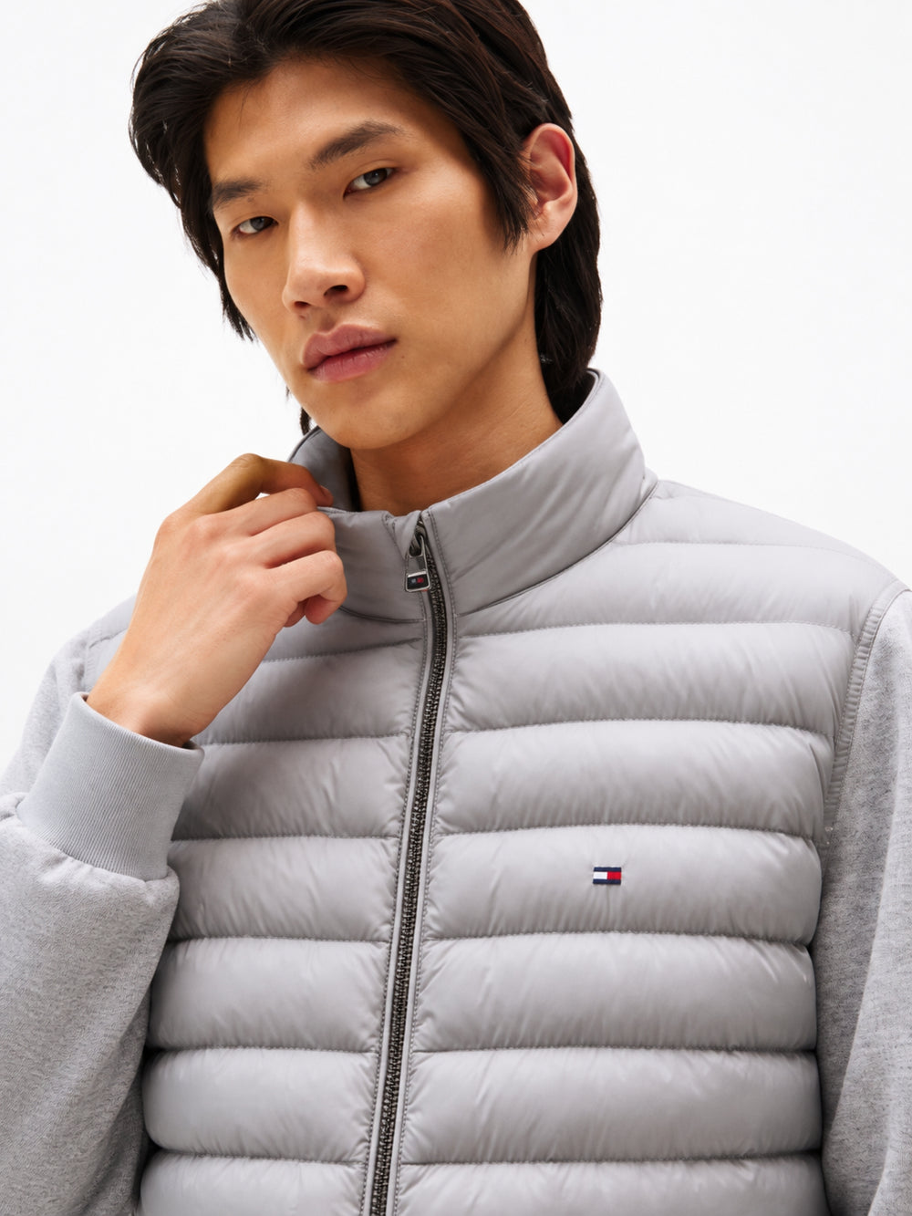 Regular Fit Mid Weight Mix Media Jacket