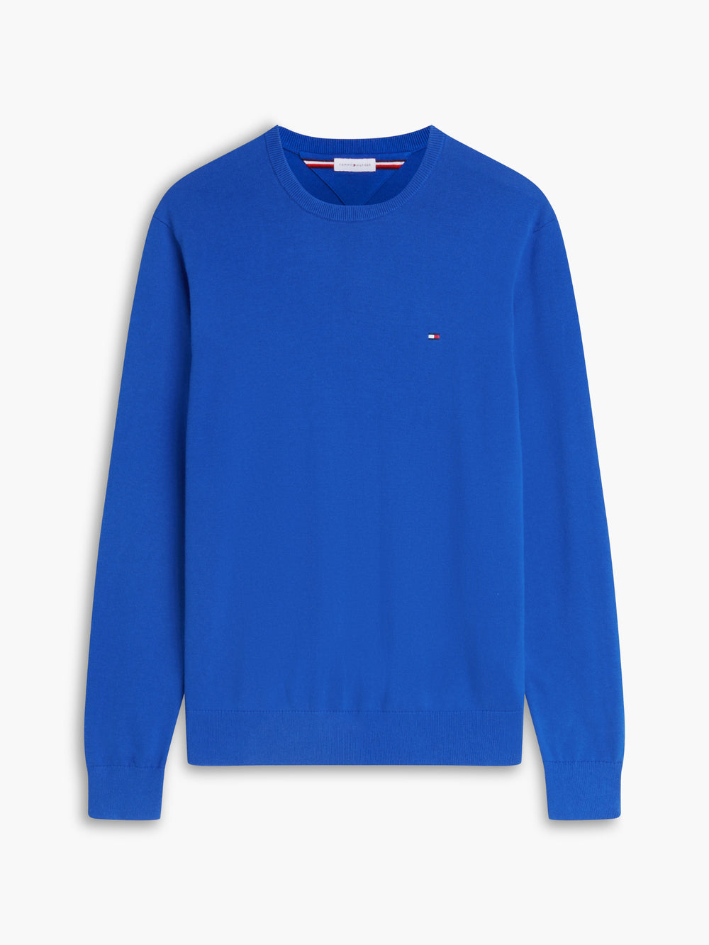 Crew Neck Solid Pullover