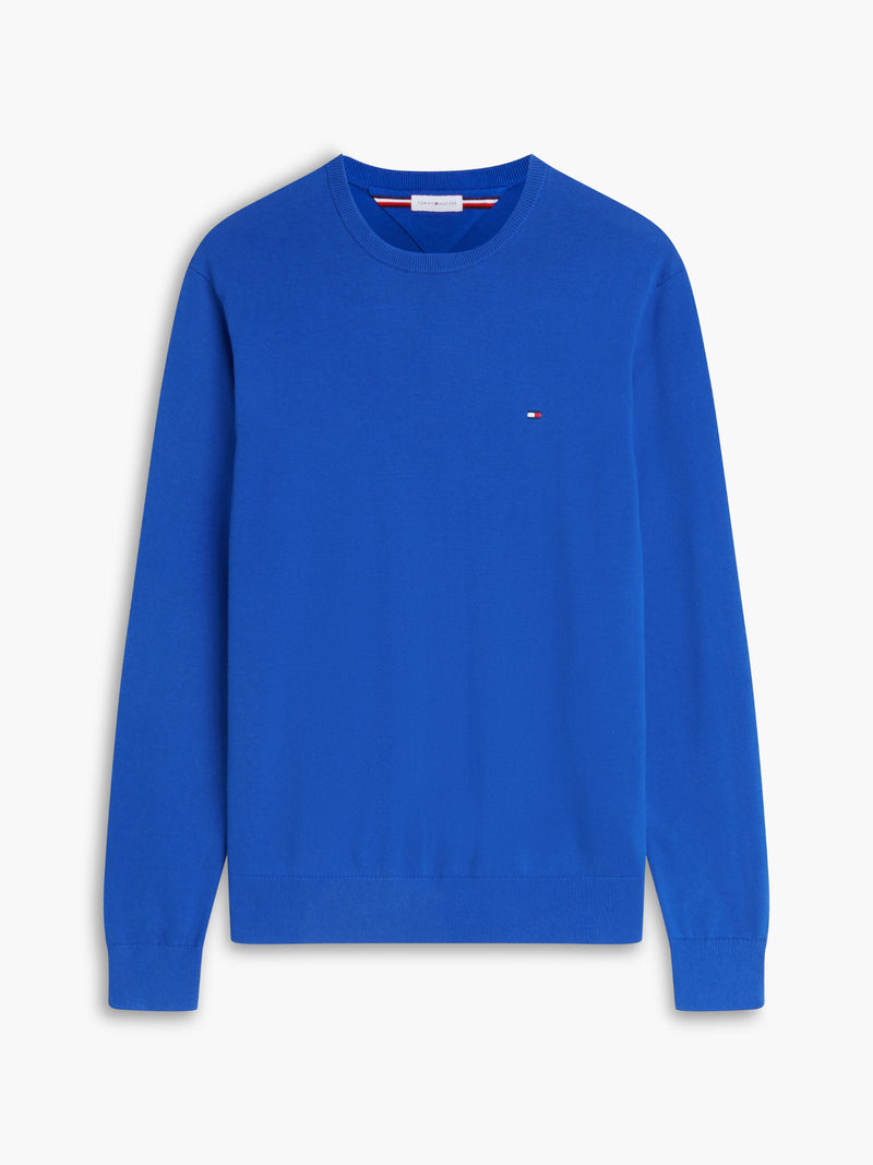 Crew Neck Solid Pullover