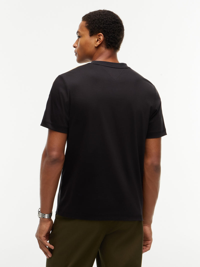 Regular Fit Sleeve Taped Interlock Tshirt