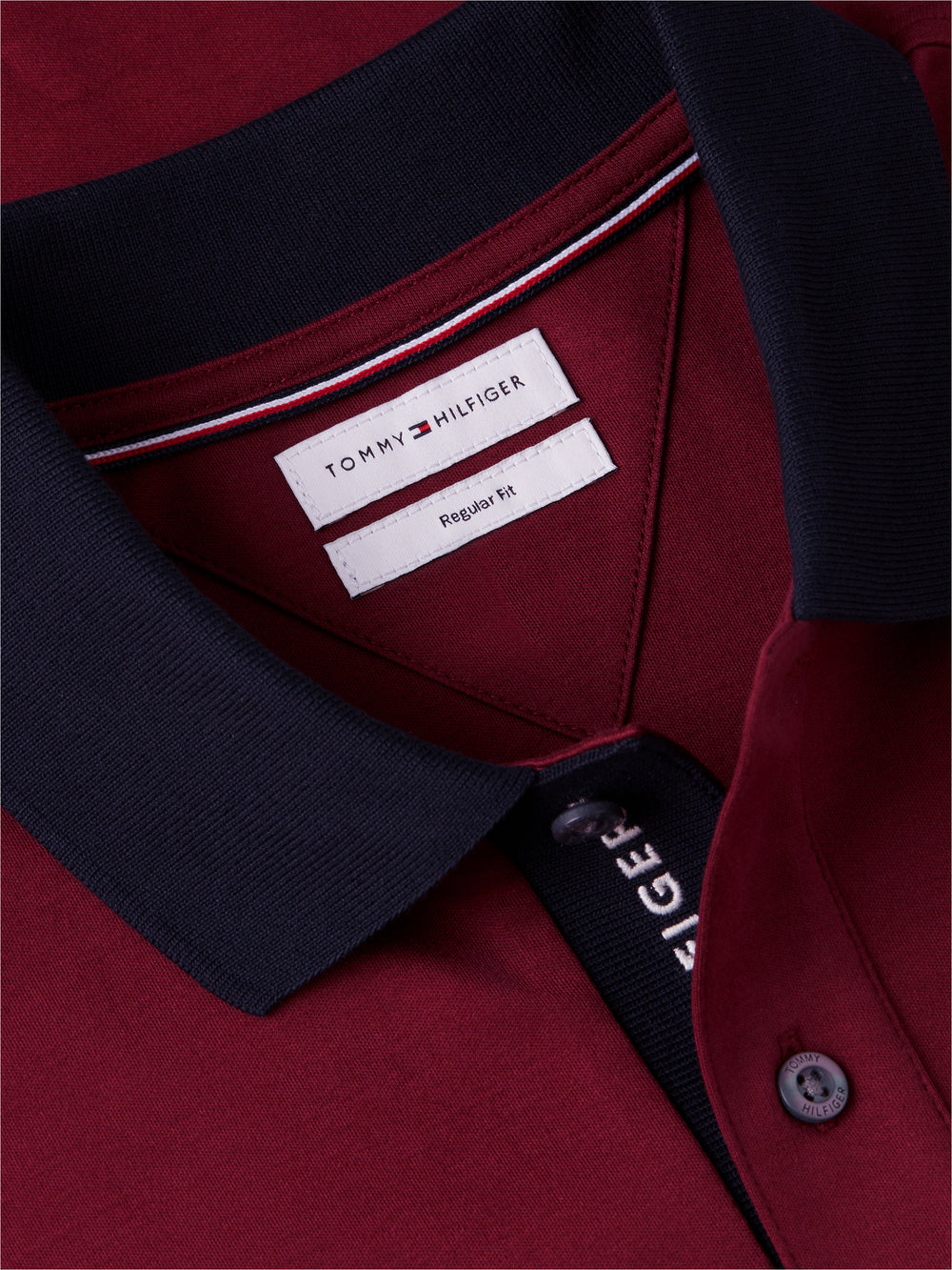 Regular Fit Contrast Collar Interlock Polo