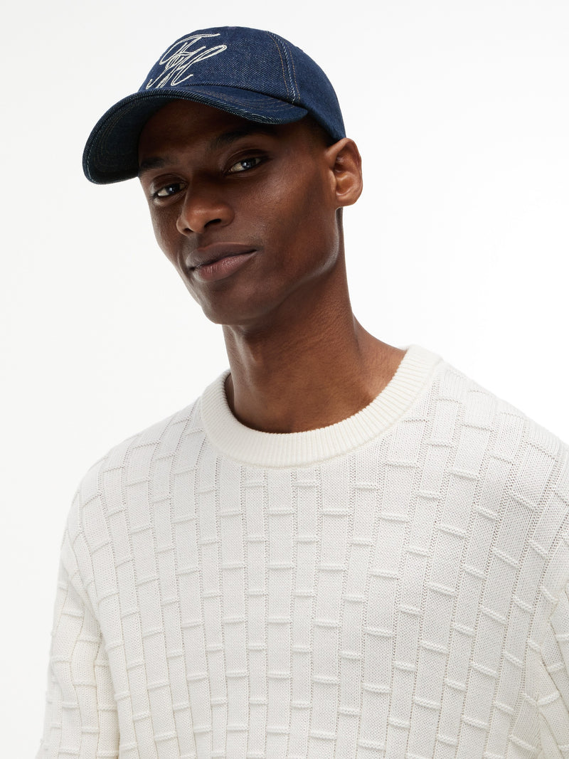 Script Denim 6 Panel Cap