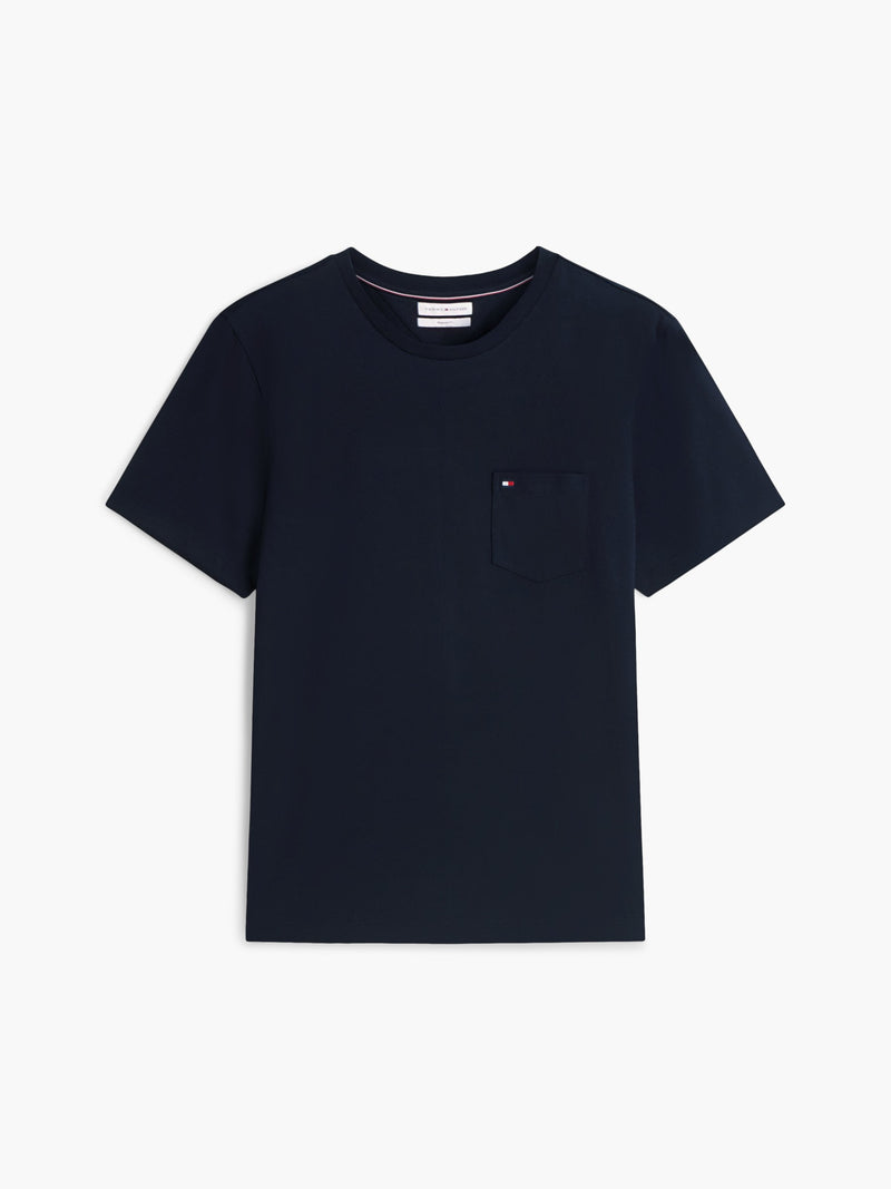 Regular Fit Solid Pocket Tshirt