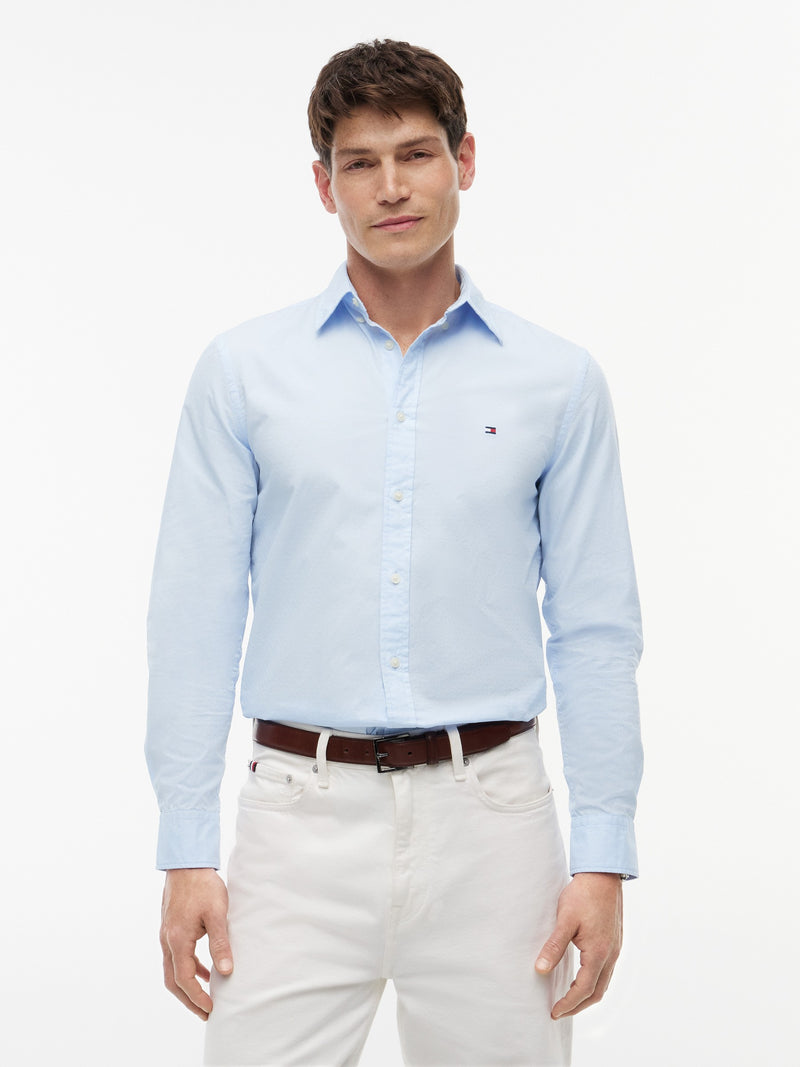 Slim Fit Texture Poplin Shirt
