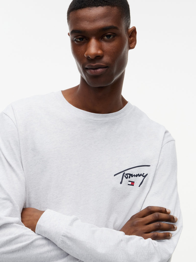 Slim Fit Signature Long Sleeve T-Shirt