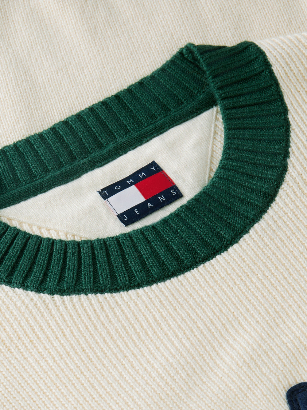Regular Fit Embroidery Loose Knit Pullover