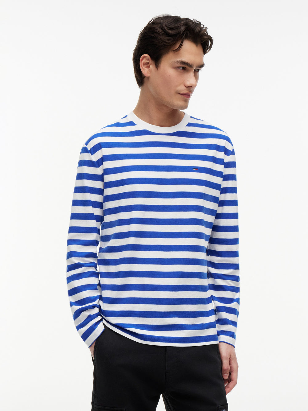 Regular Fit Stripe Long Sleeve T-Shirt