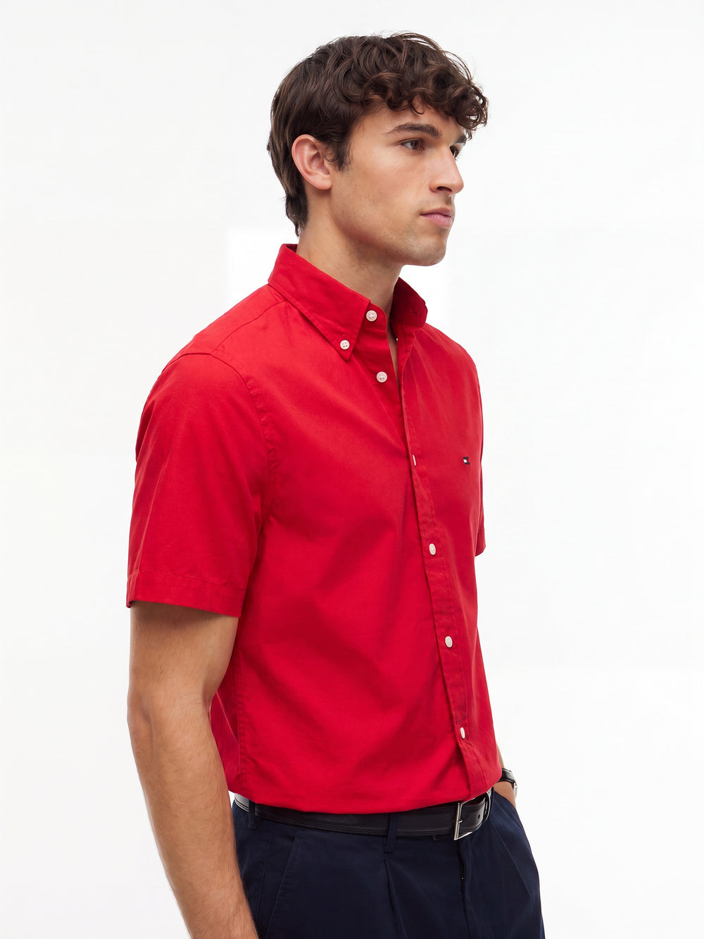 Regular Fit Solid Poplin Shirt