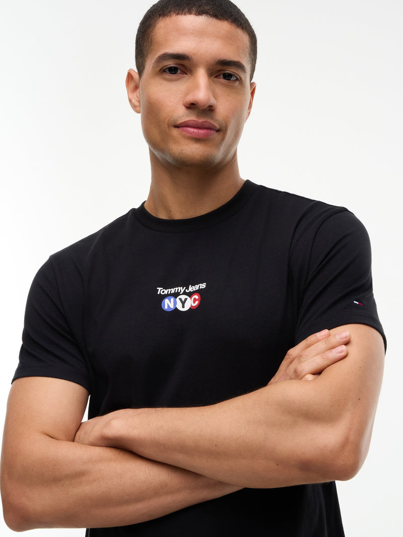 Slim Fit Nyc Logo T-Shirt