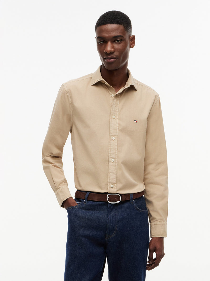 Regular Fit Solid Poplin Shirt