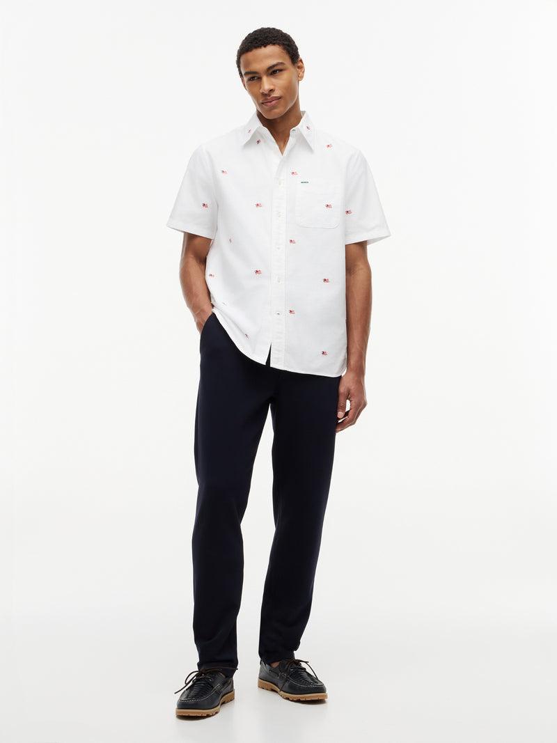 Relaxed Fit Print Oxford Shirt
