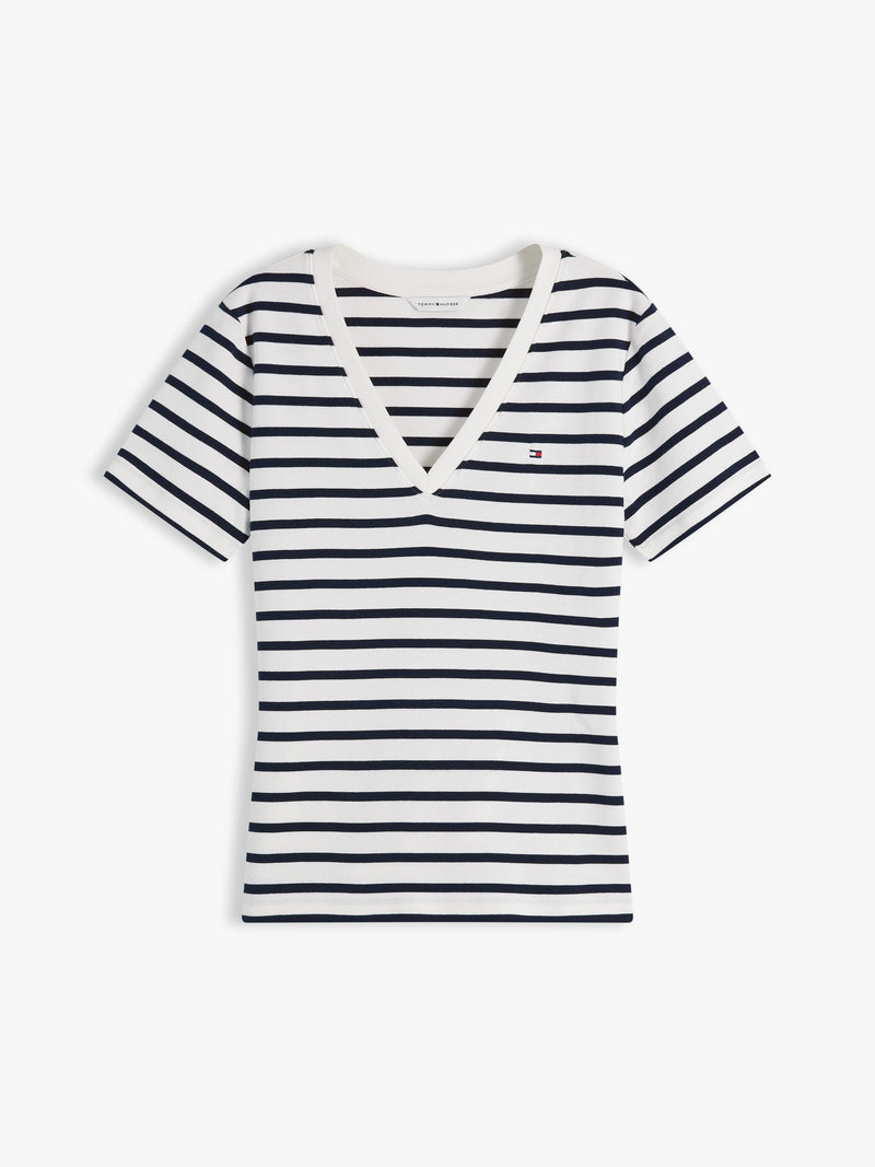Stripe Slim Fit Half Sleeve Cody T-Shirt