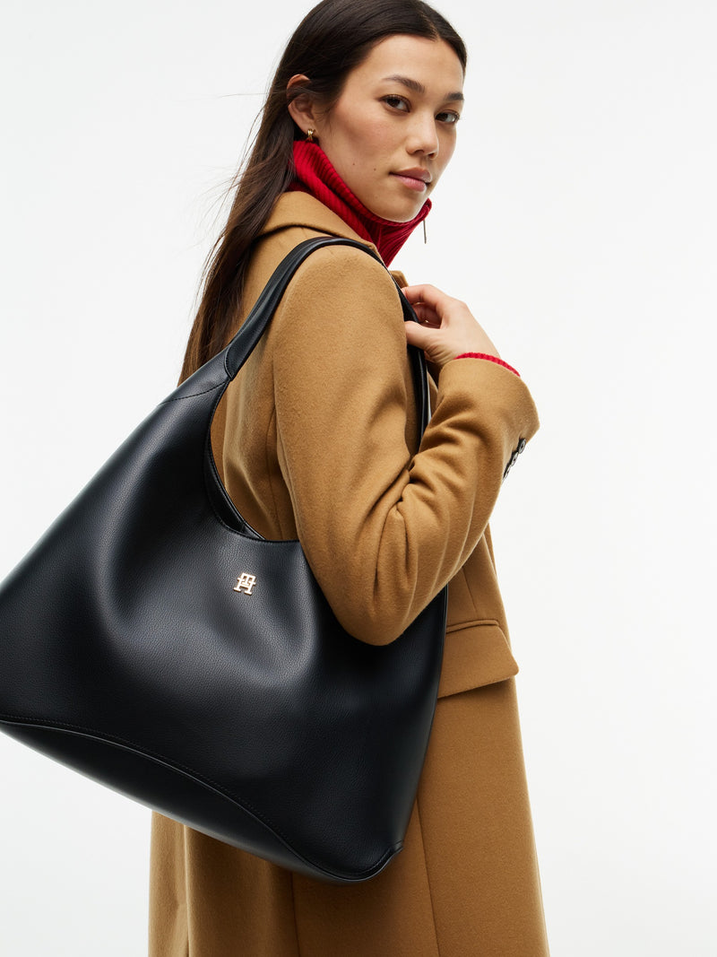Solid Pu Shoulder Bag