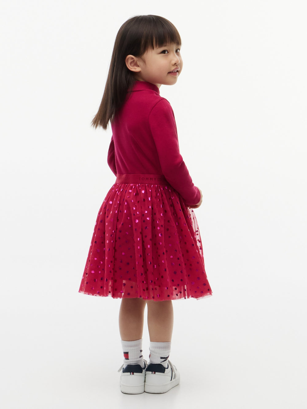 Kids Long-Sleeve Tulle Dress