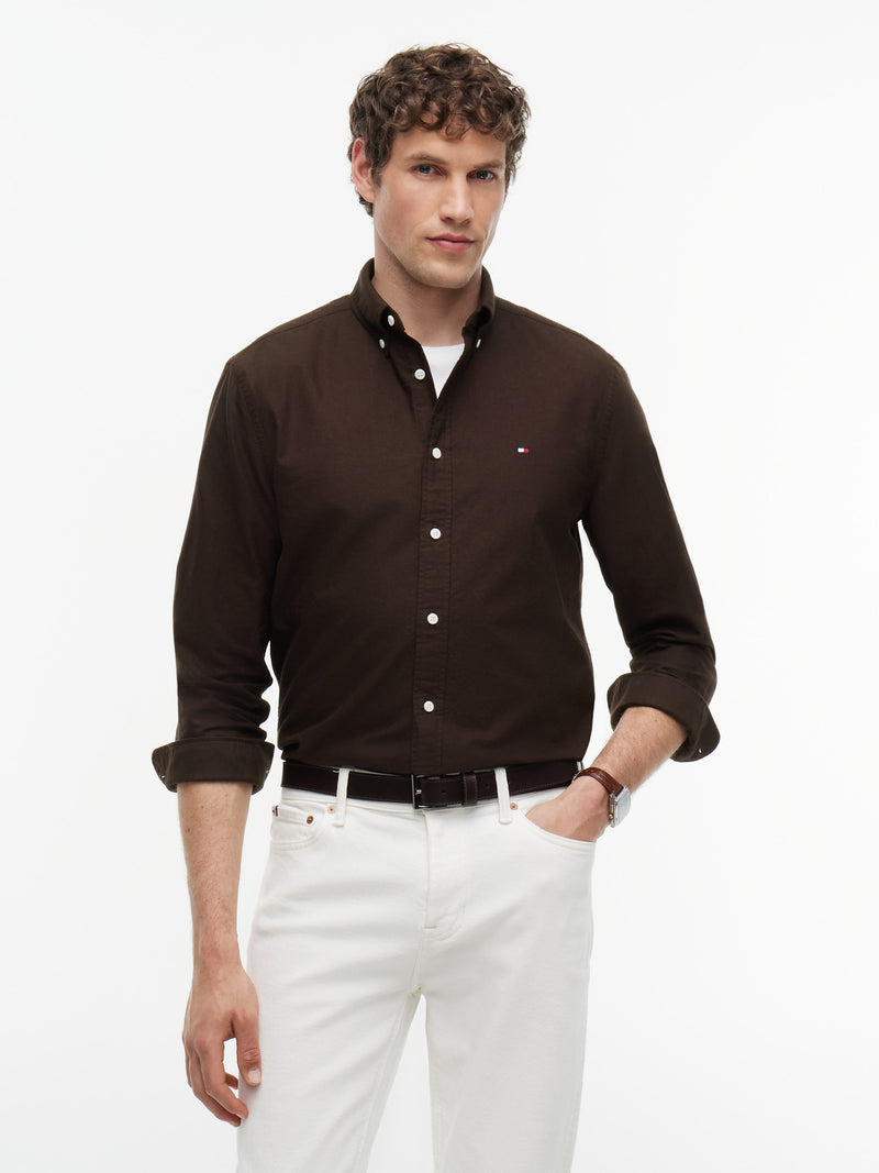 Regular Fit Solid Oxford Shirt