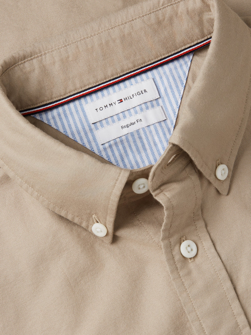 Regular Fit Solid Oxford Shirt
