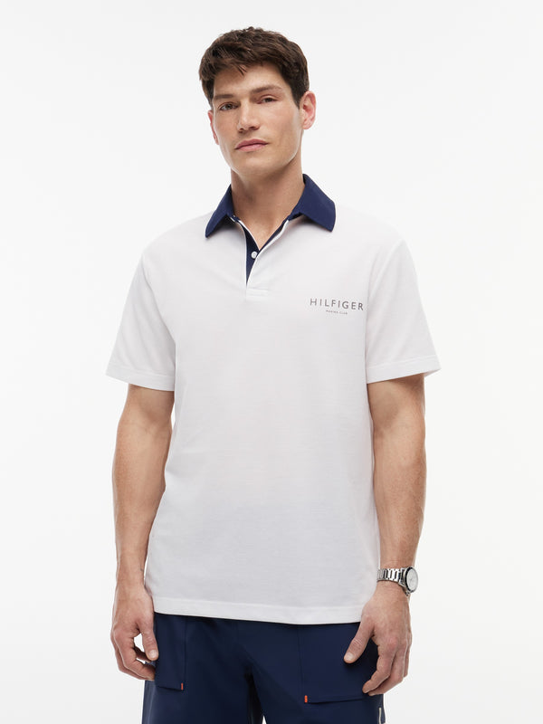 Contrast Collar Rugby Polo
