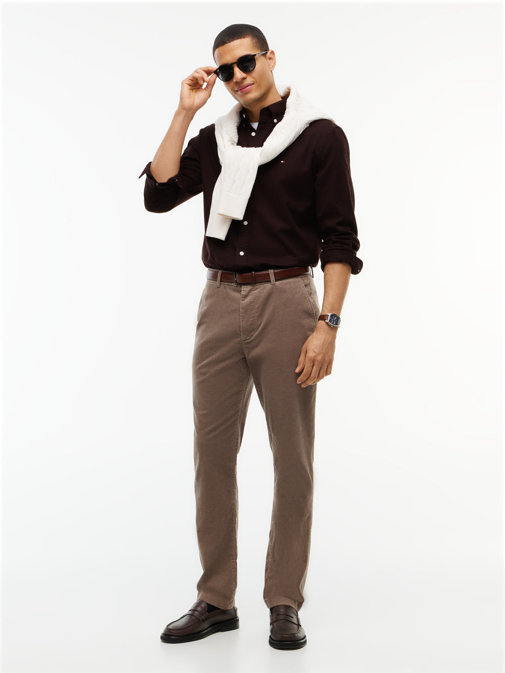 Regular Fit Solid Flannel Shirt