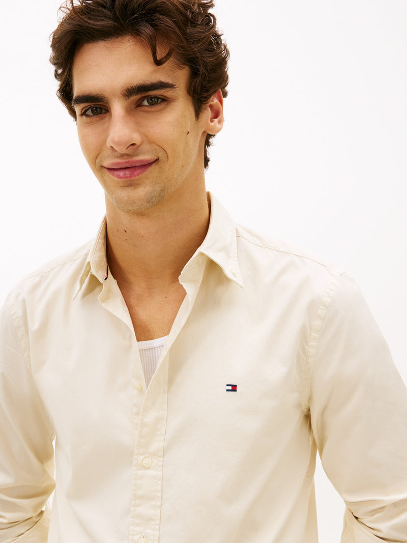 Regular Fit Solid Poplin Shirt