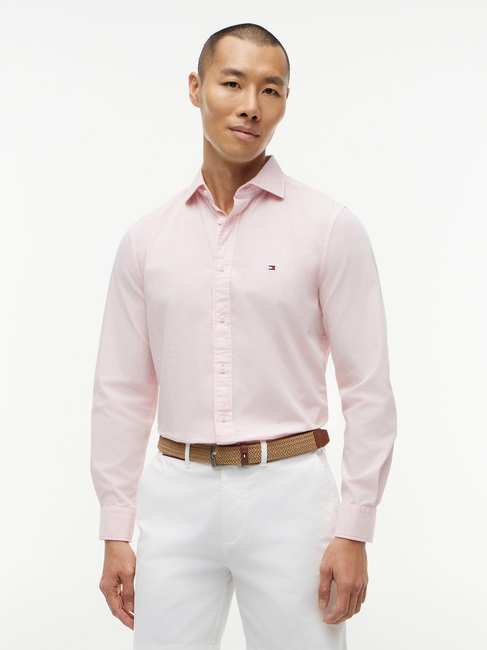 Regular Fit Solid Poplin Shirt