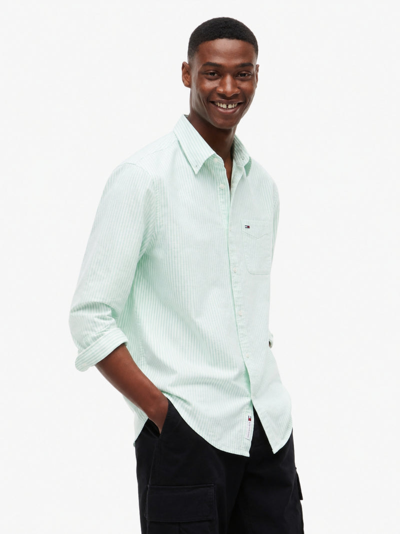 Regular Fit Stripe Oxford Shirt