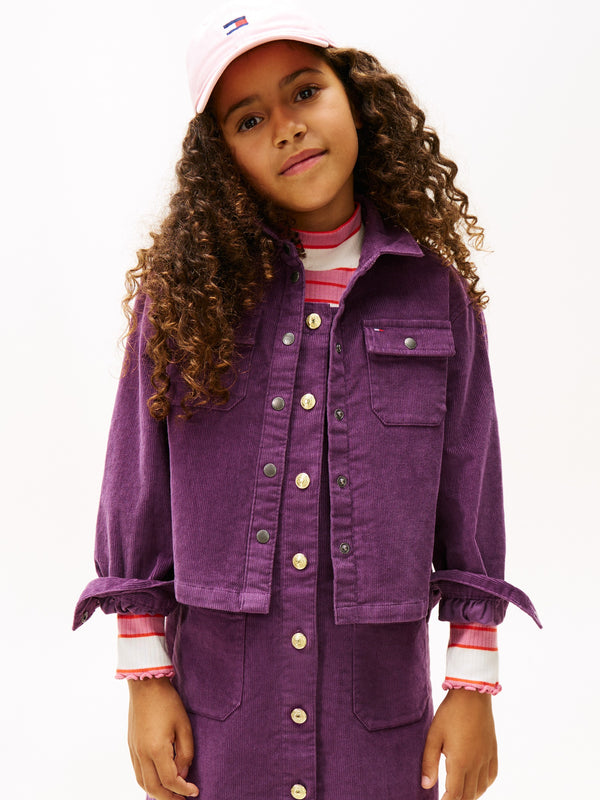 Kids Corduroy Solid Shirt