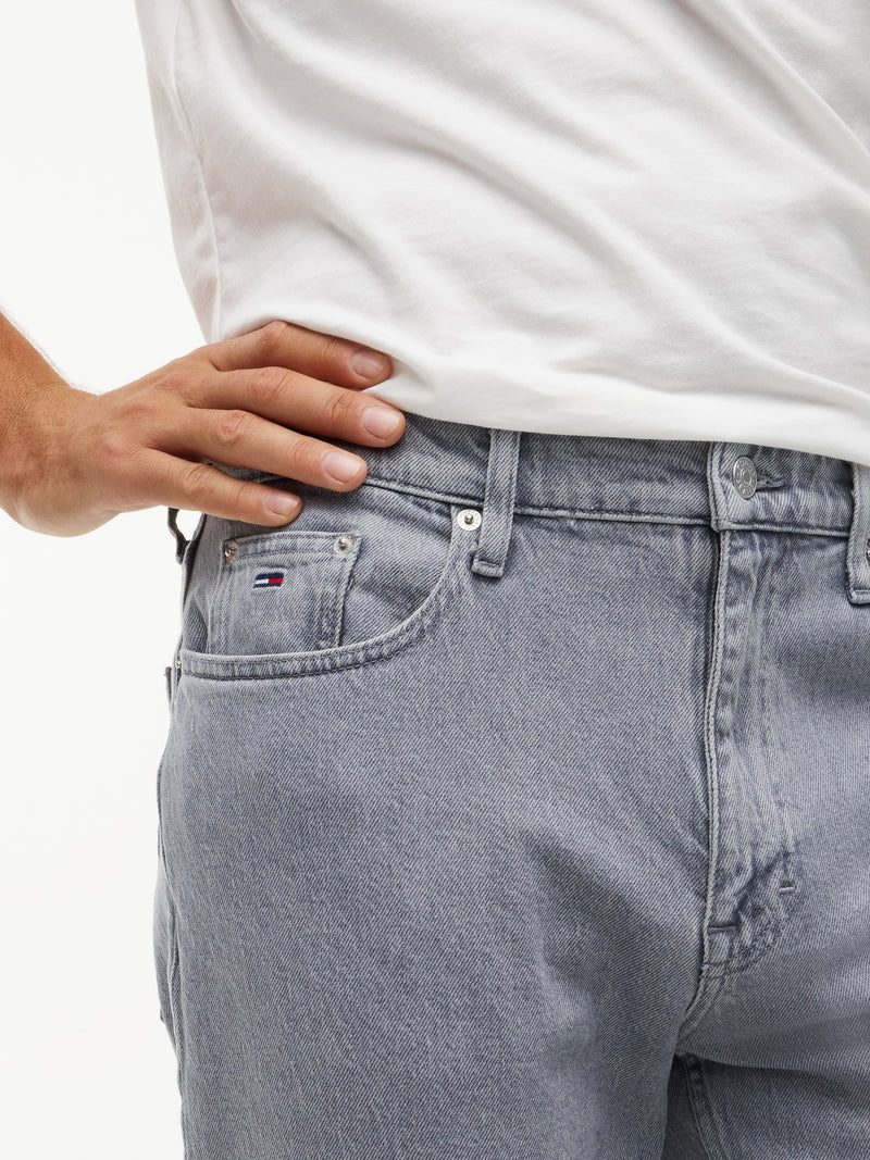 Men Ryan Slim Straight Light Grey Jeans