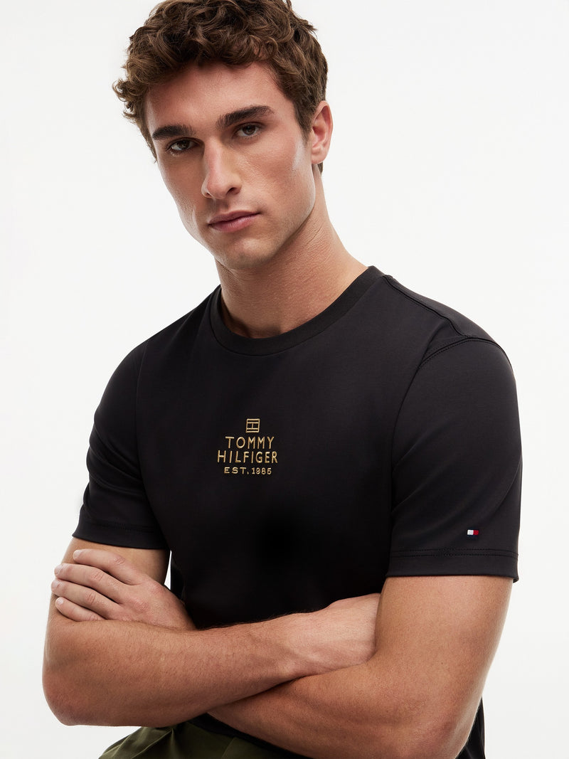 Regular Fit Embroidered Interlock Tshirt