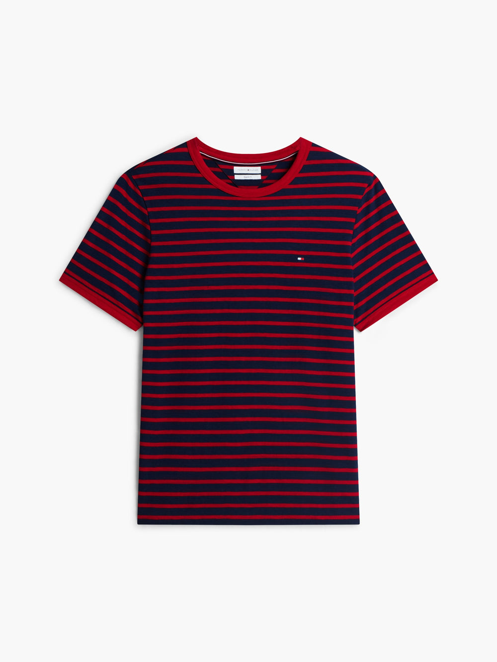 Regular Fit Striped Slub Jersey Tshirt