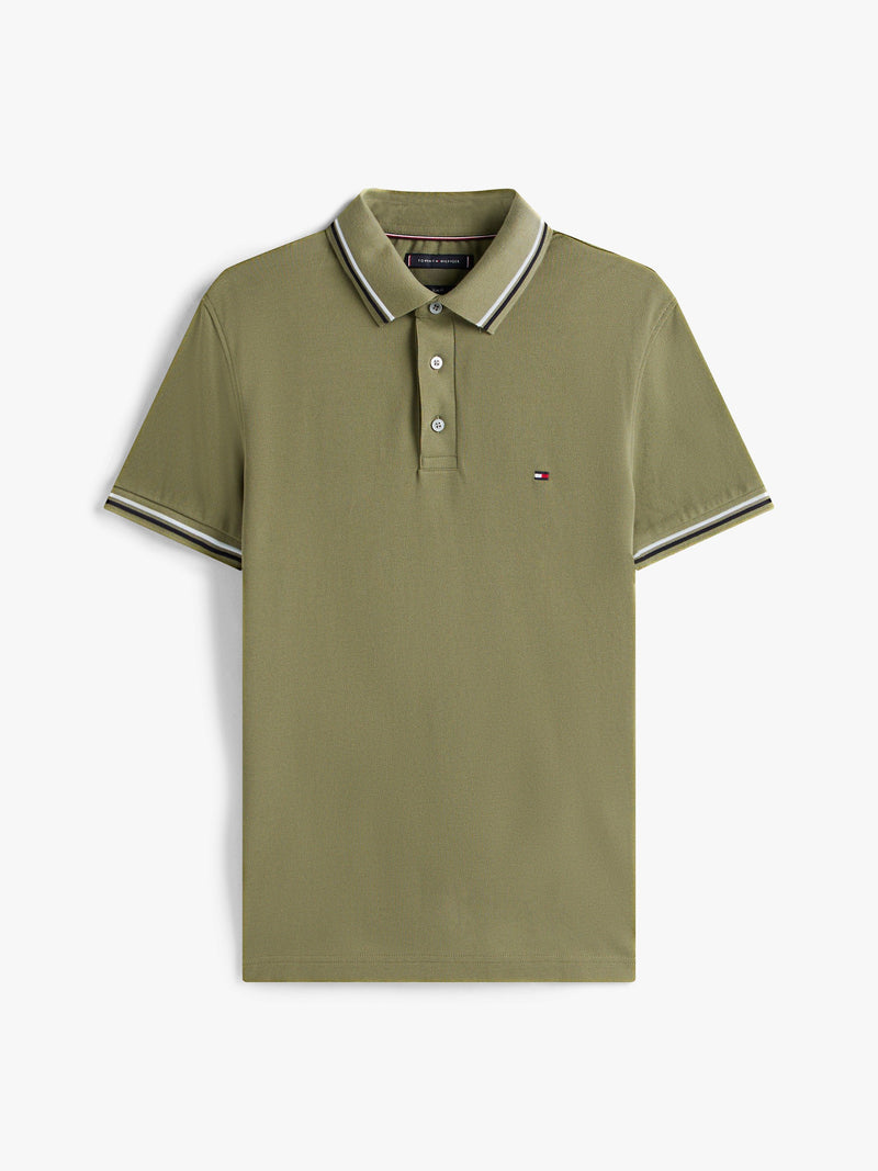 Slim Fit Collar Tipped Polo