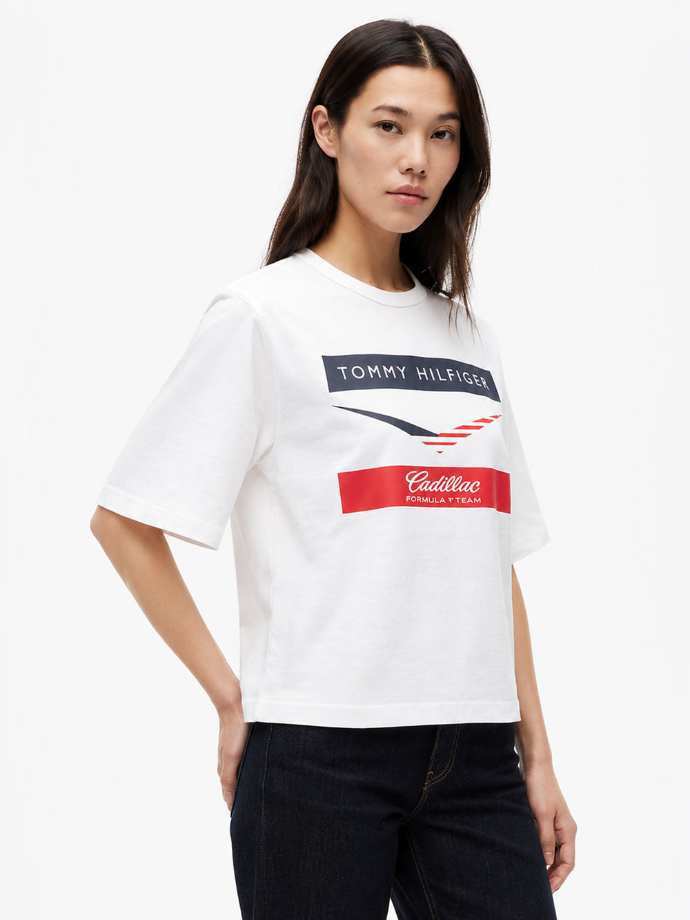 Solid Relaxed Fit Short Sleeve Cotton Jersey T-Shirt