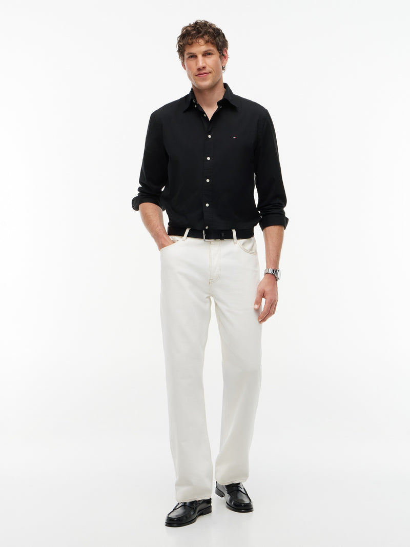 Regular Fit Solid Poplin Shirt