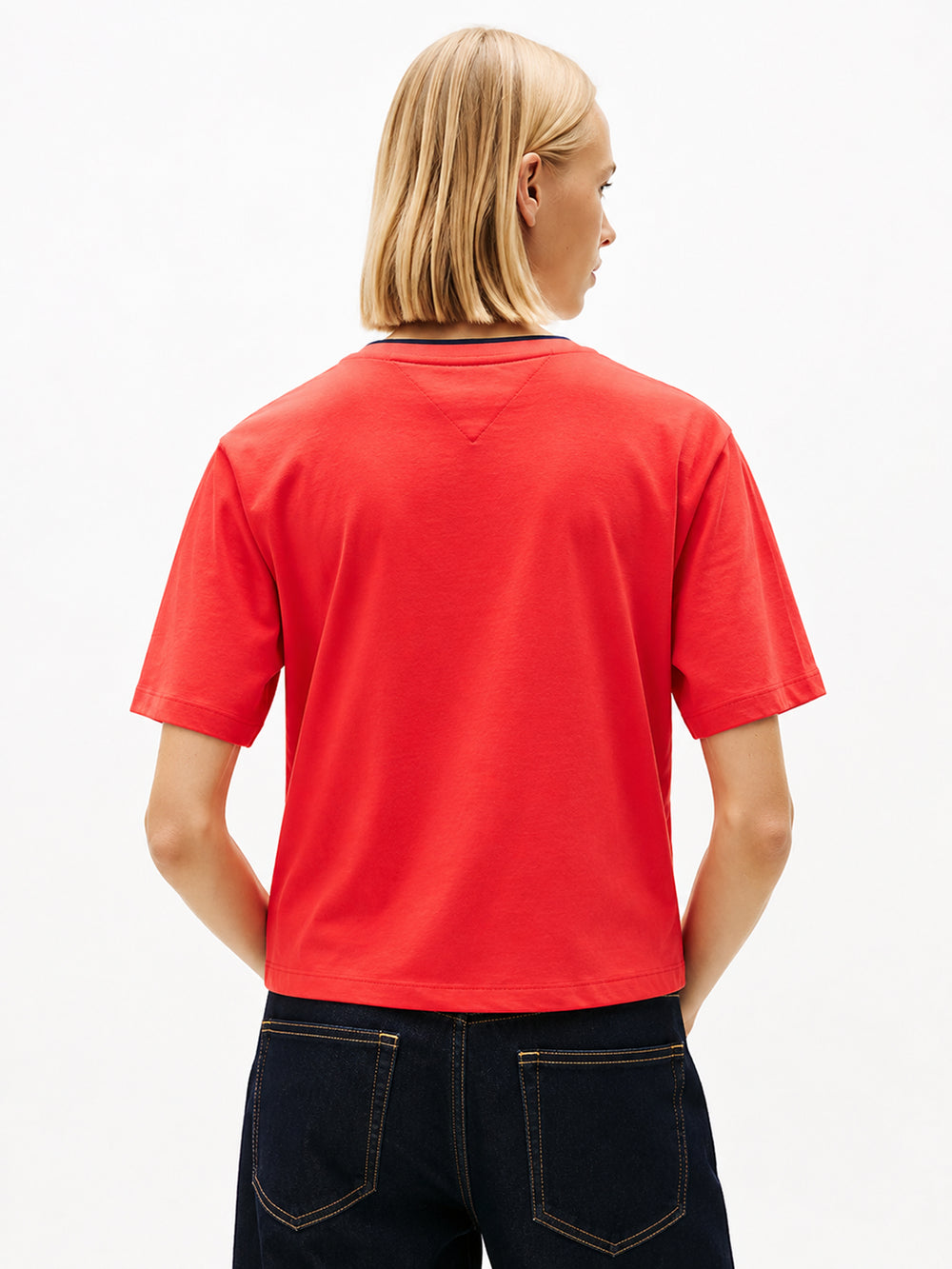 Solid Relaxed Fit Short Sleeve Cotton Jersey T-Shirt