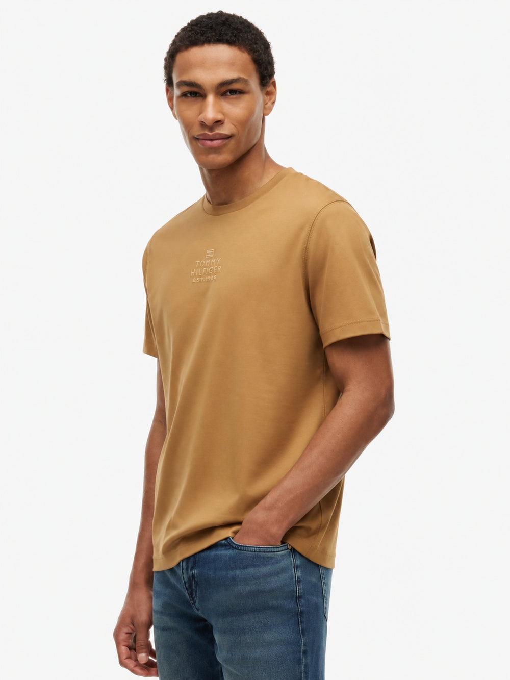 Regular Fit Embroidered Interlock Tshirt