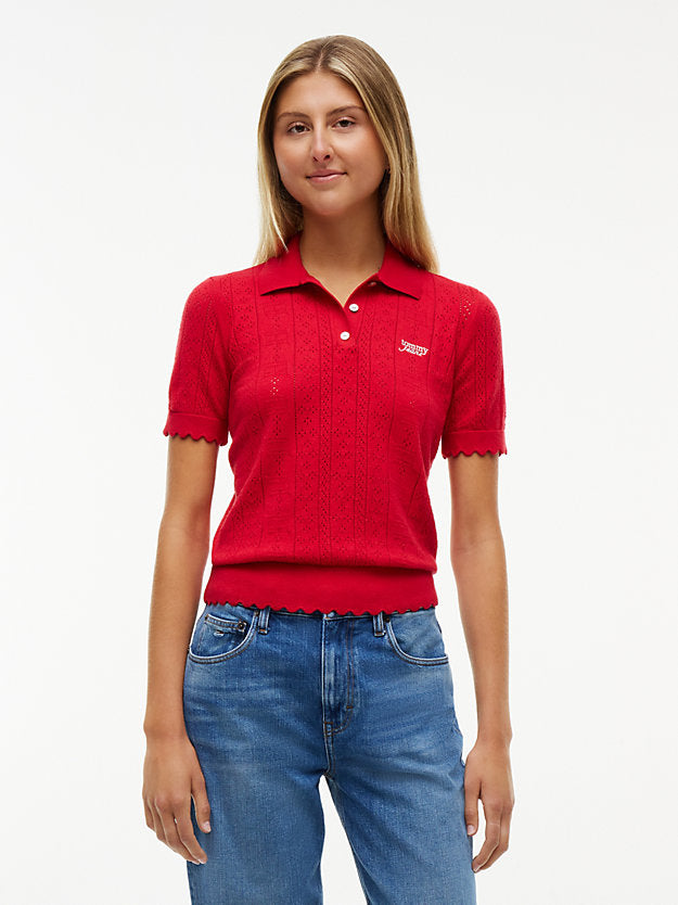 Solid Regular Fit Half Sleeve Ribbed Polo