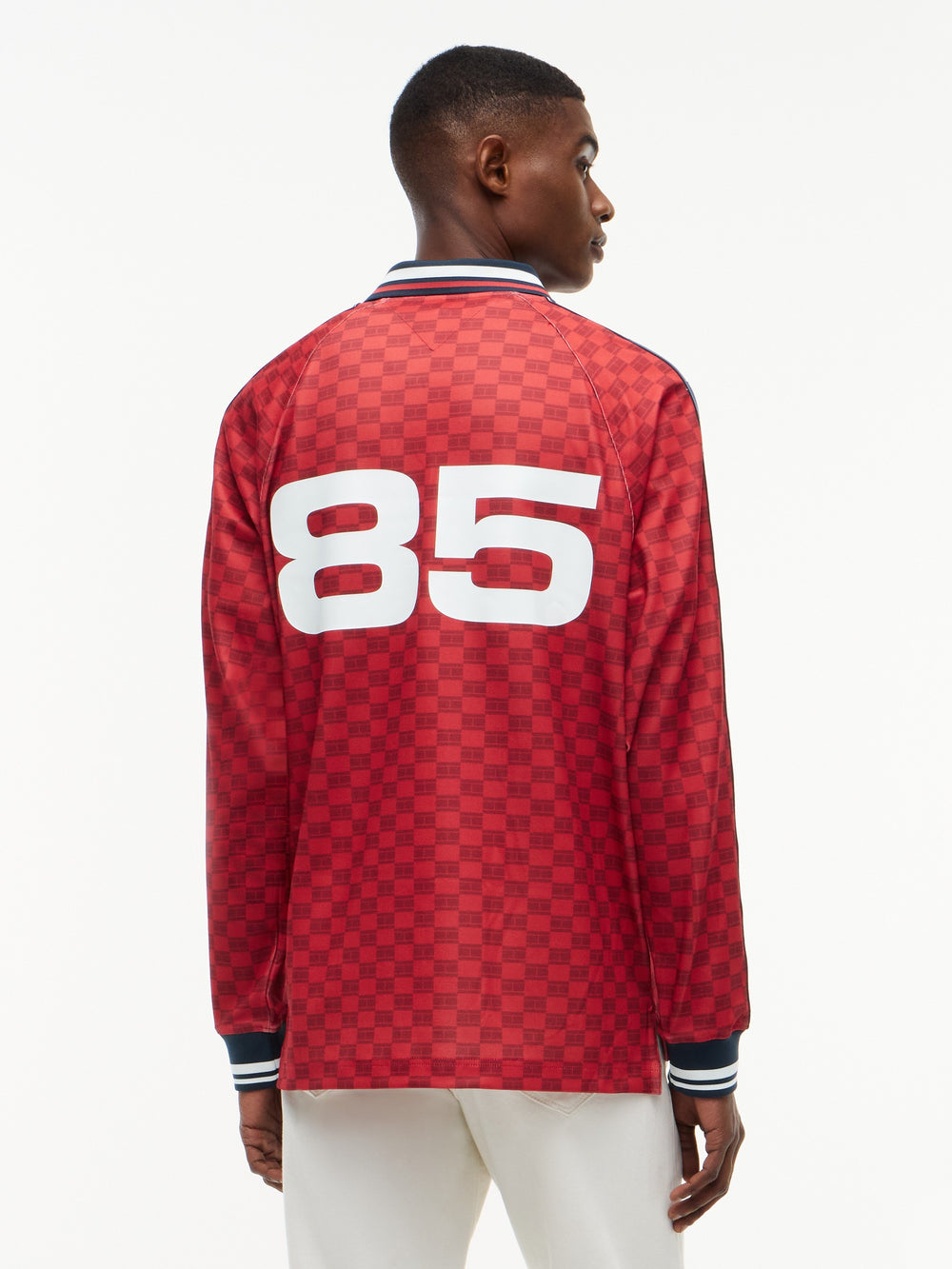 Relaxed Fit Printed Rugby Polo