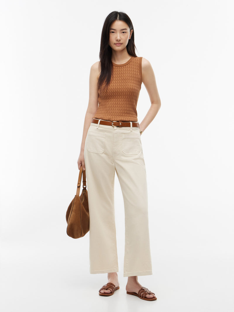 Women High Rise Fashion Stretch Wide Jeans