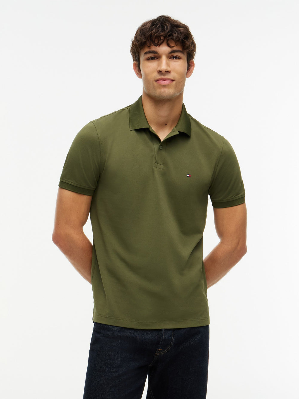 Regular Fit Solid Pique Polo