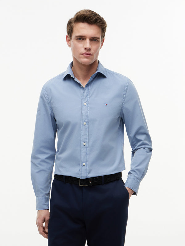 Regular Fit Solid Poplin Shirt