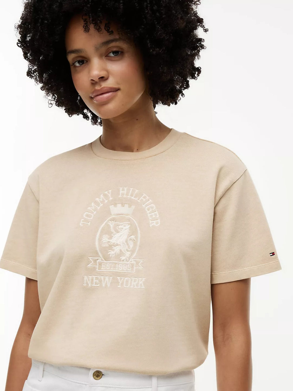 Solid Relaxed Fit Half Sleeve Cotton Jersey T-Shirt