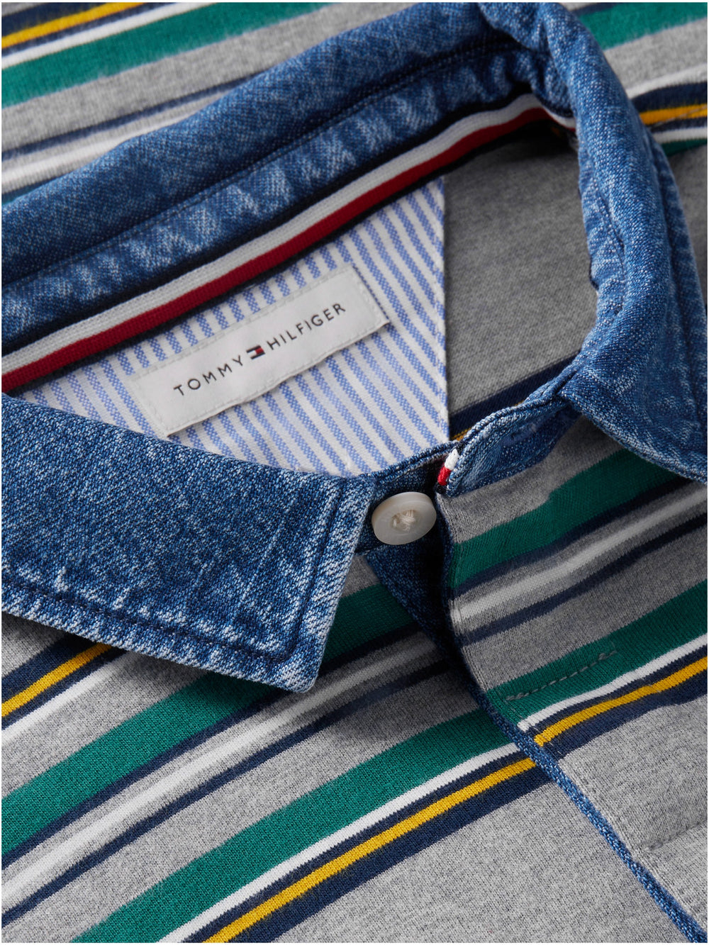 Kids Long-Sleeve Stripe Polo