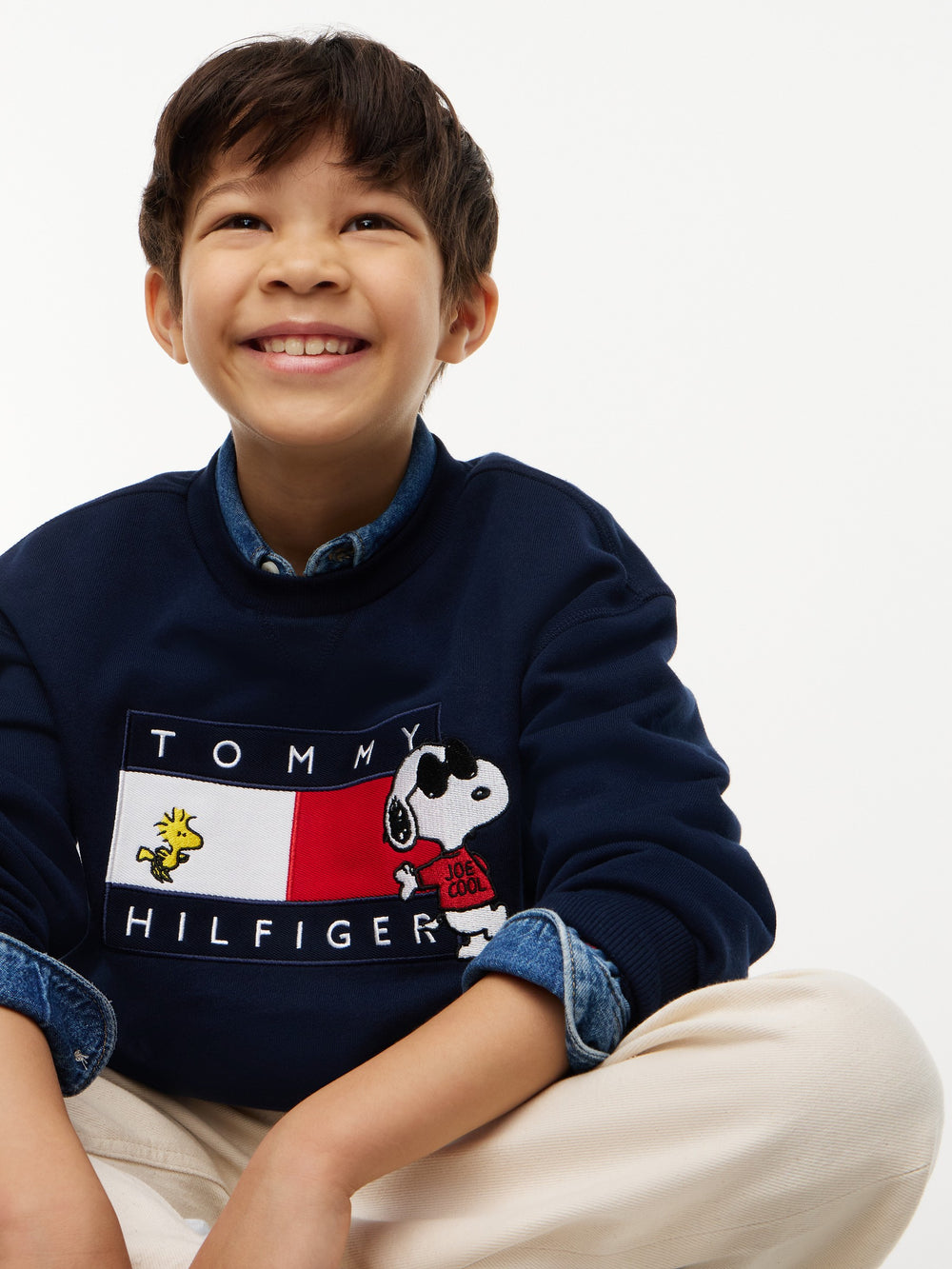 Kids Peanut Flag Logo Sweatshirt