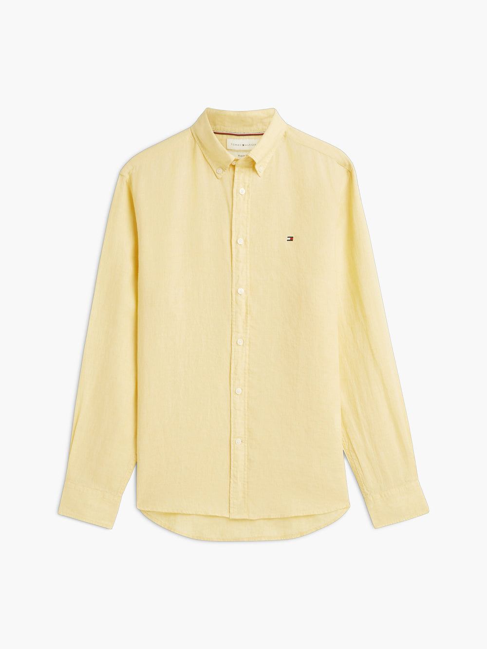 Regular Fit Solid Linen Shirt