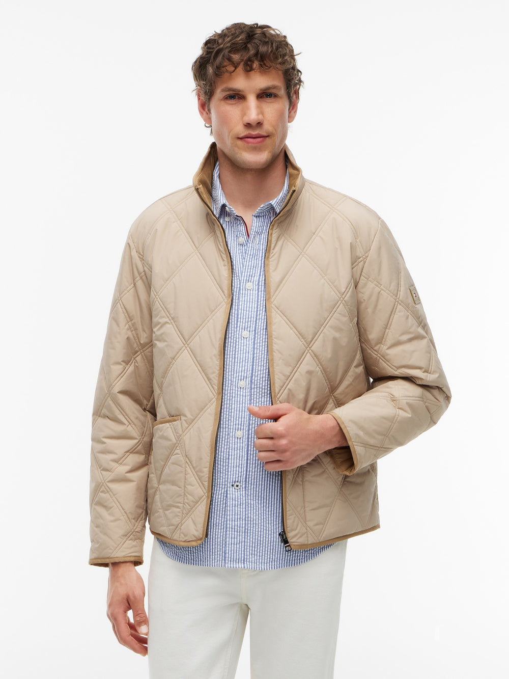 Regular Fit Quilted or Padded Jacket