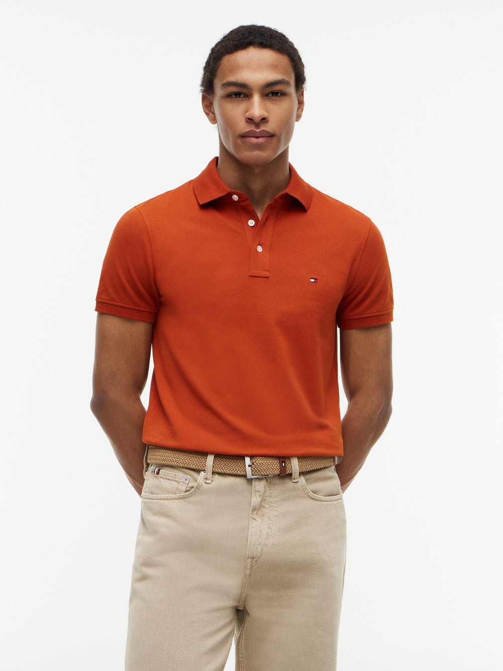 Slim Fit Solid Pique Polo