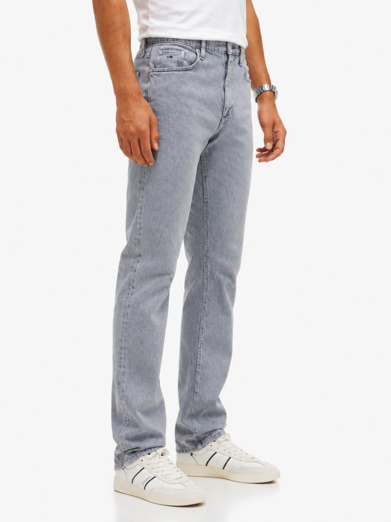 Men Ryan Slim Straight Light Grey Jeans