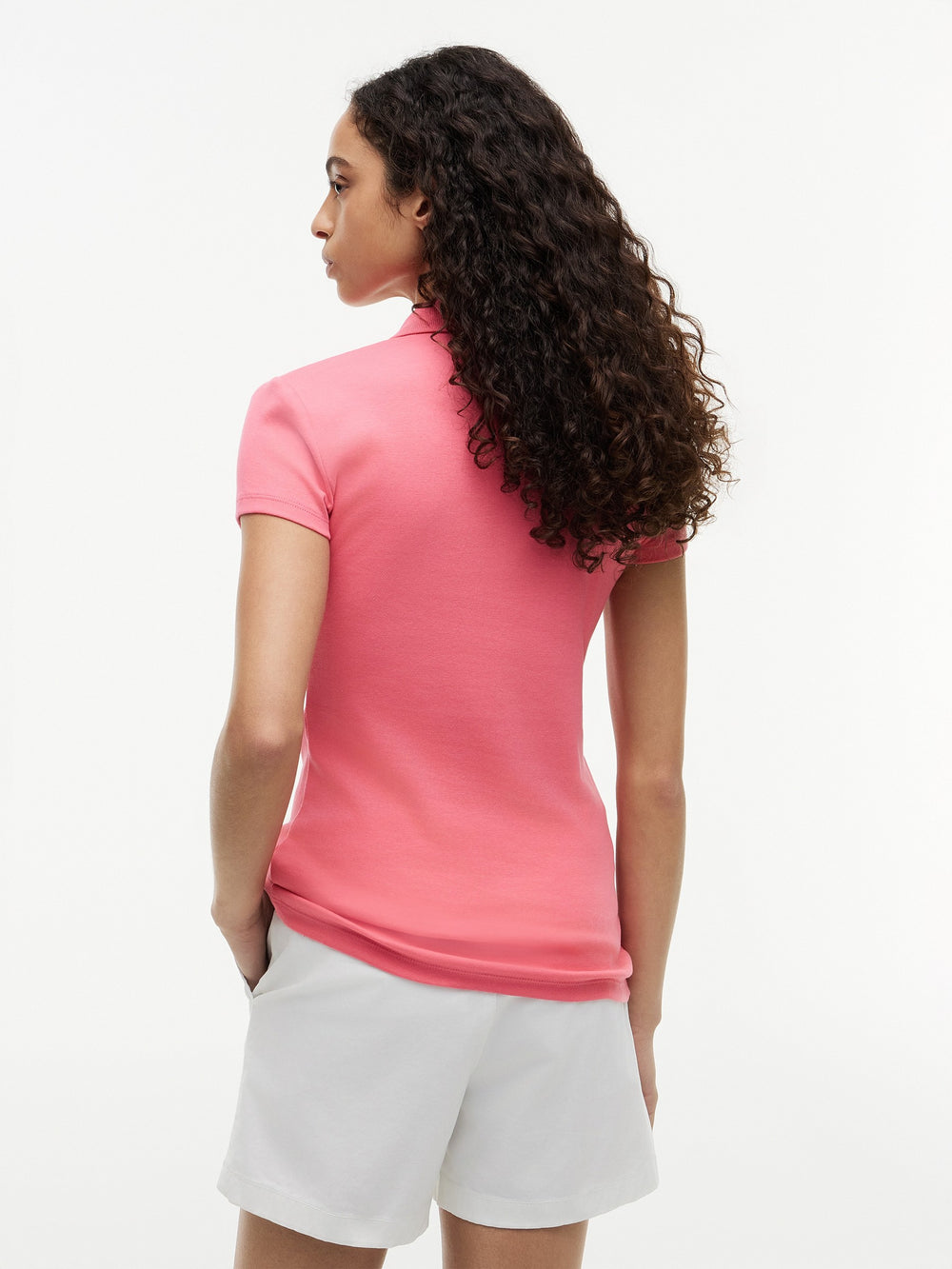 Solid Slim Fit Half Sleeve Ribbed Polo