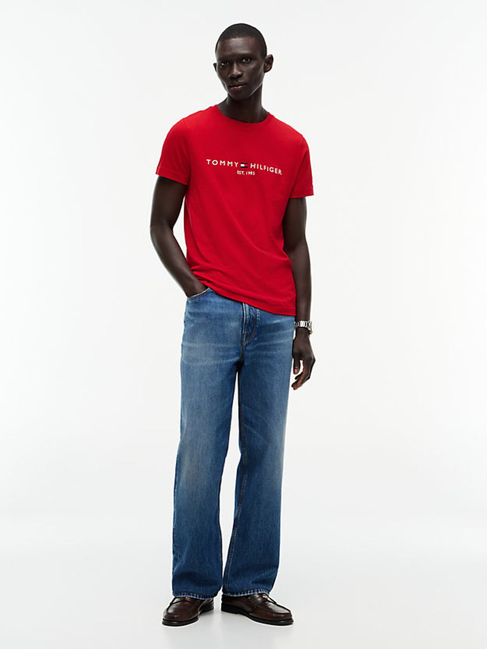 Slim Fit Chest Logo Jersey Tshirt