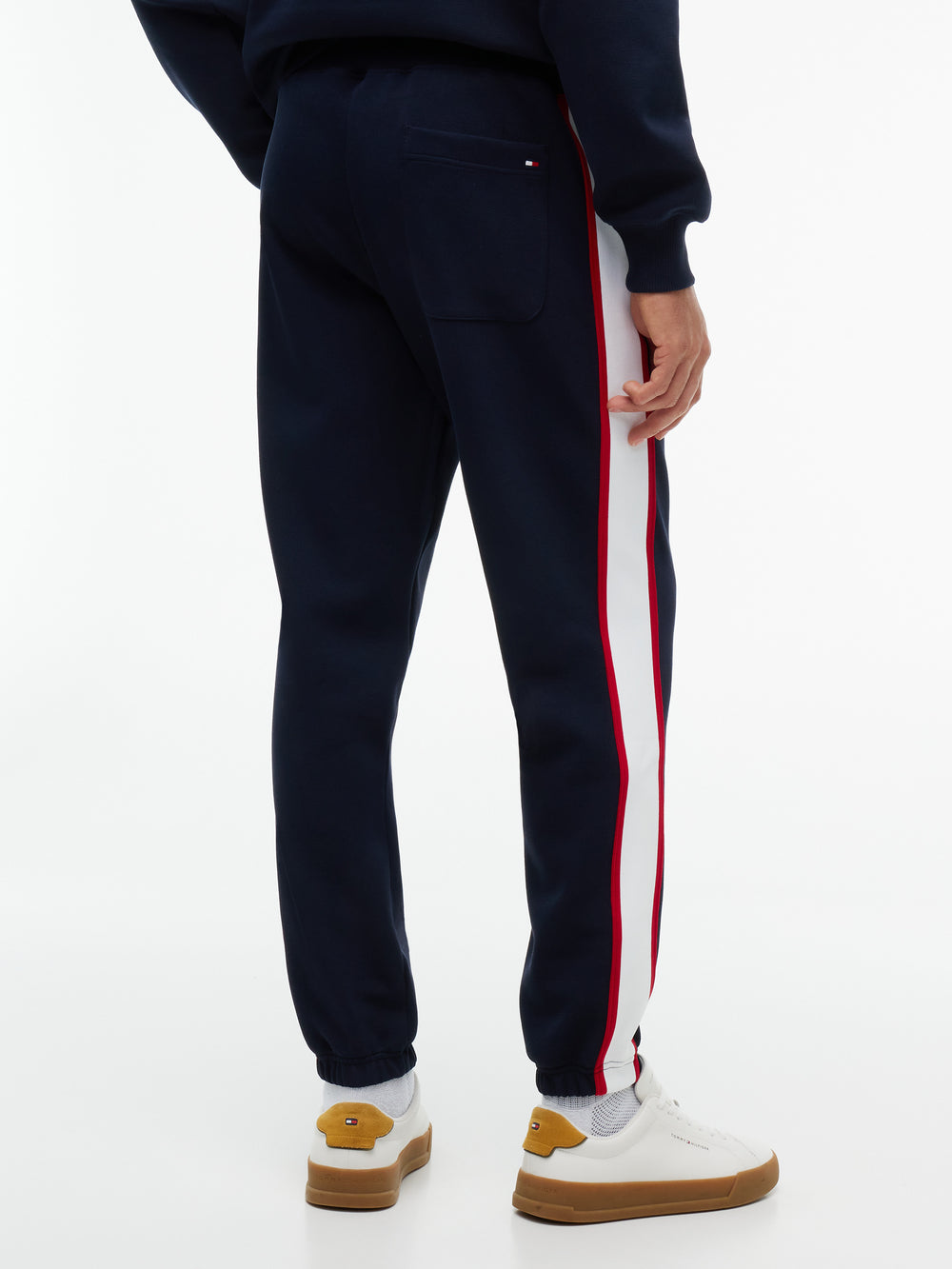 Regular Fit Solid Badge Track Pant